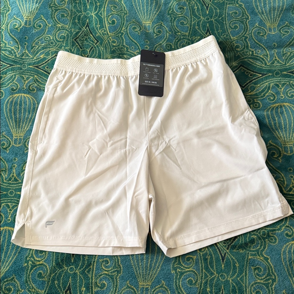 Fabletics Cream Athletic Shorts for Men